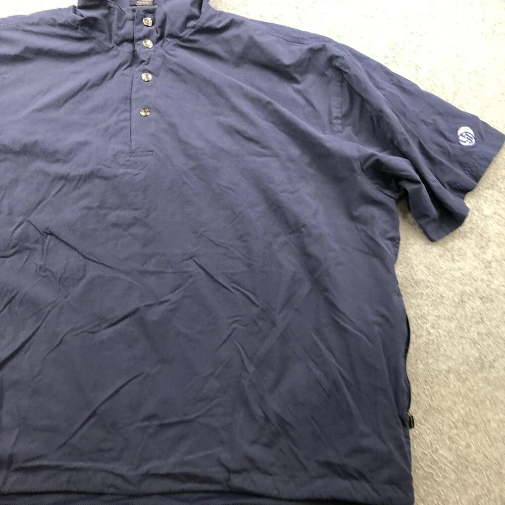 PING Jacket Mens 2XL Blue Short Sleeve Pullover Windbreaker Golf